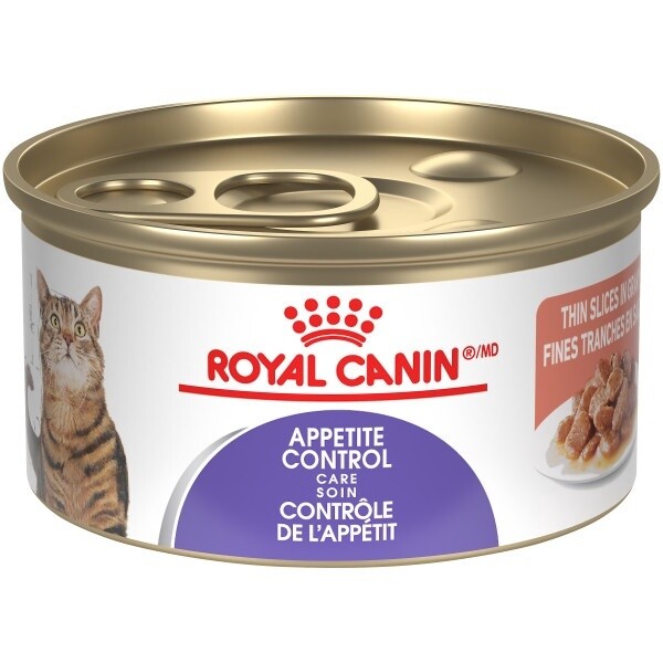 Royal Canin / Chat / contrôle de l&#39;appétit / fines tranches en sauce / 85g (3 oz)