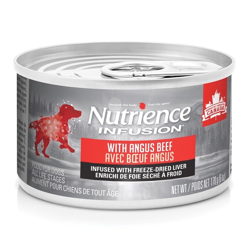 Pâté Nutrience Infusion Chien, Bœuf Angus canadien, 170 g (6 oz)