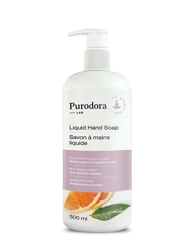 Purodora / Savon à mains liquide - pamplemousse et orange