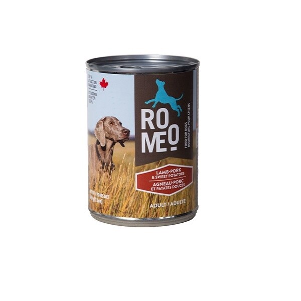Roméo / Conserve / Chien  / Adulte / Agneau, Porc &amp; Patates Douces