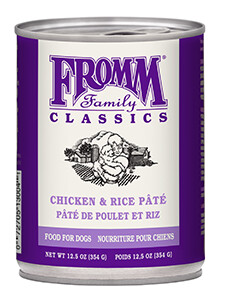 Fromm / Chien / Pâté / Poulet &amp; riz 12.5oz (354g)