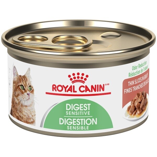 Royal Canin / Chat / digestion sensible / fines tranches en sauce / 85 g (3 oz)