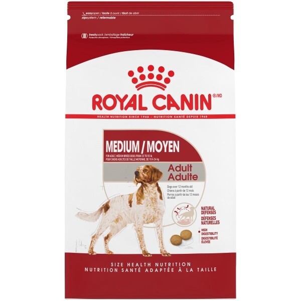 Royal Canin / Chien / adulte moyenne race, Format: 7.7 kg (17 lb)