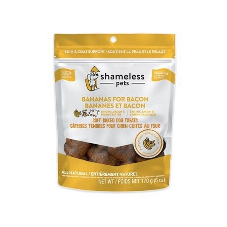 Shameless / Chien / Gâterie tendres / Bananes et bacon / 6 oz