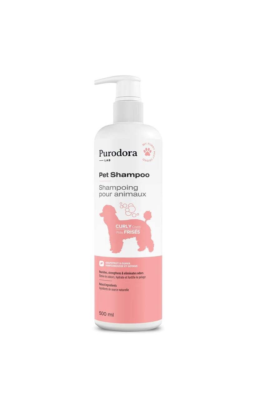 Purodora / Shampoing pour animaux à poils frisés, Format: 500 ml