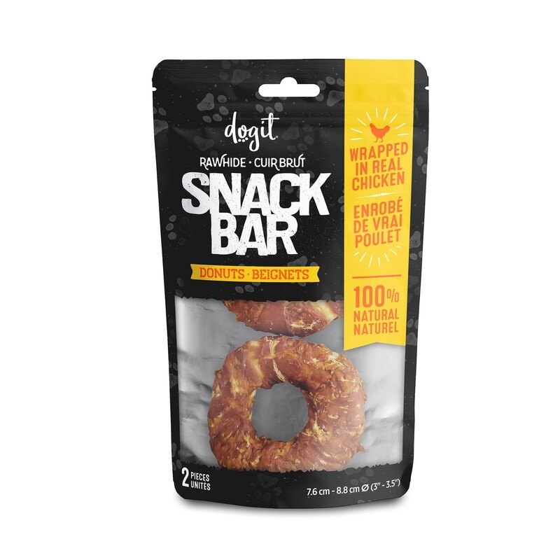 Dogit / Chien / Snack Bar / beignets de cuir enrobés / poulet