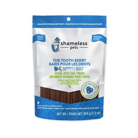 Shameless / Bâtonnets dentaires / Baies pour les dents / 7.3 oz
