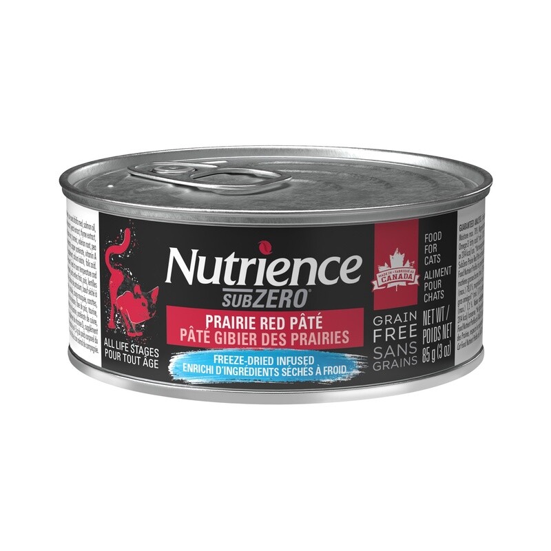Subzero Nutrience Sans grains Pâté Chat adulte, Gibier des Prairies, 85 g (3 oz)