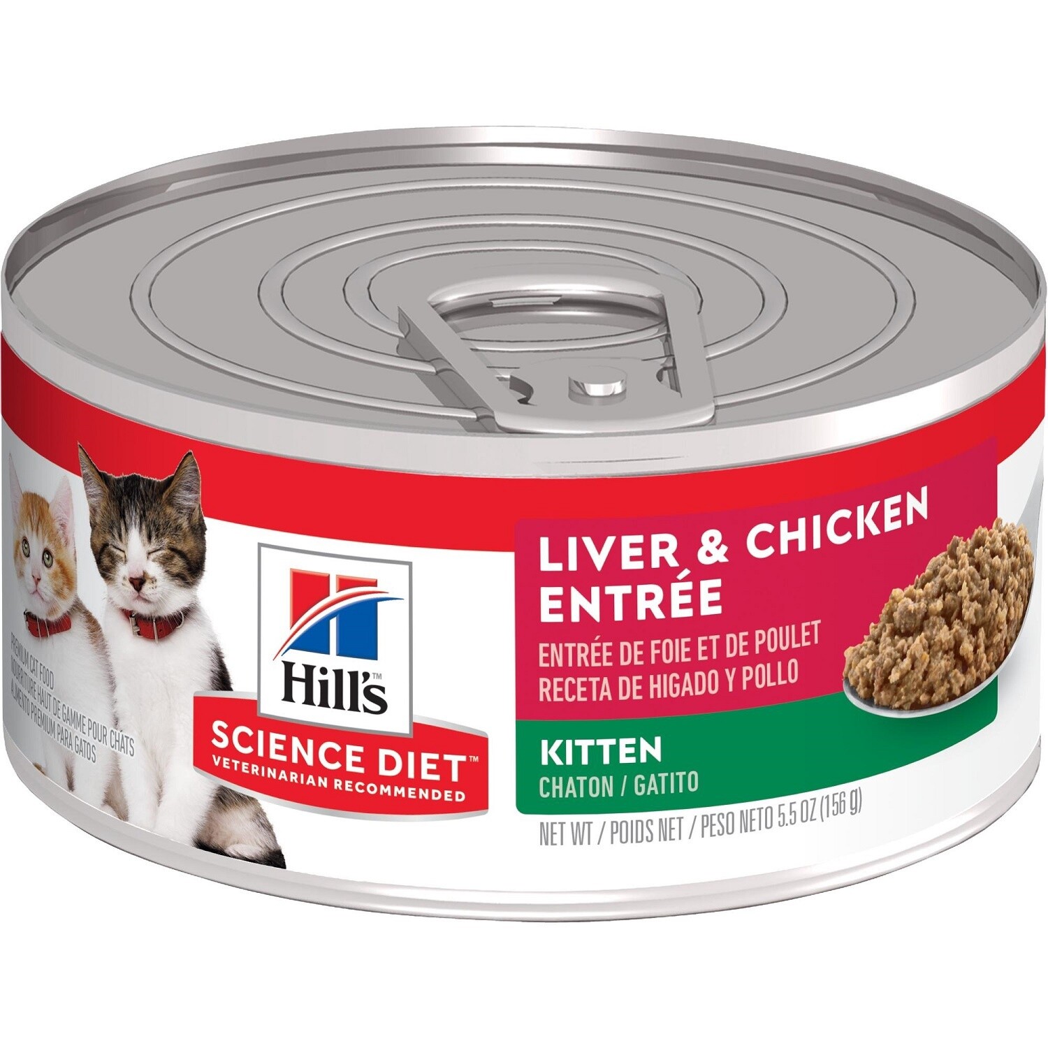 Hill&#39;s / Chaton / Entrée de foie et de poulet, Format: 156 g (5.5 oz)
