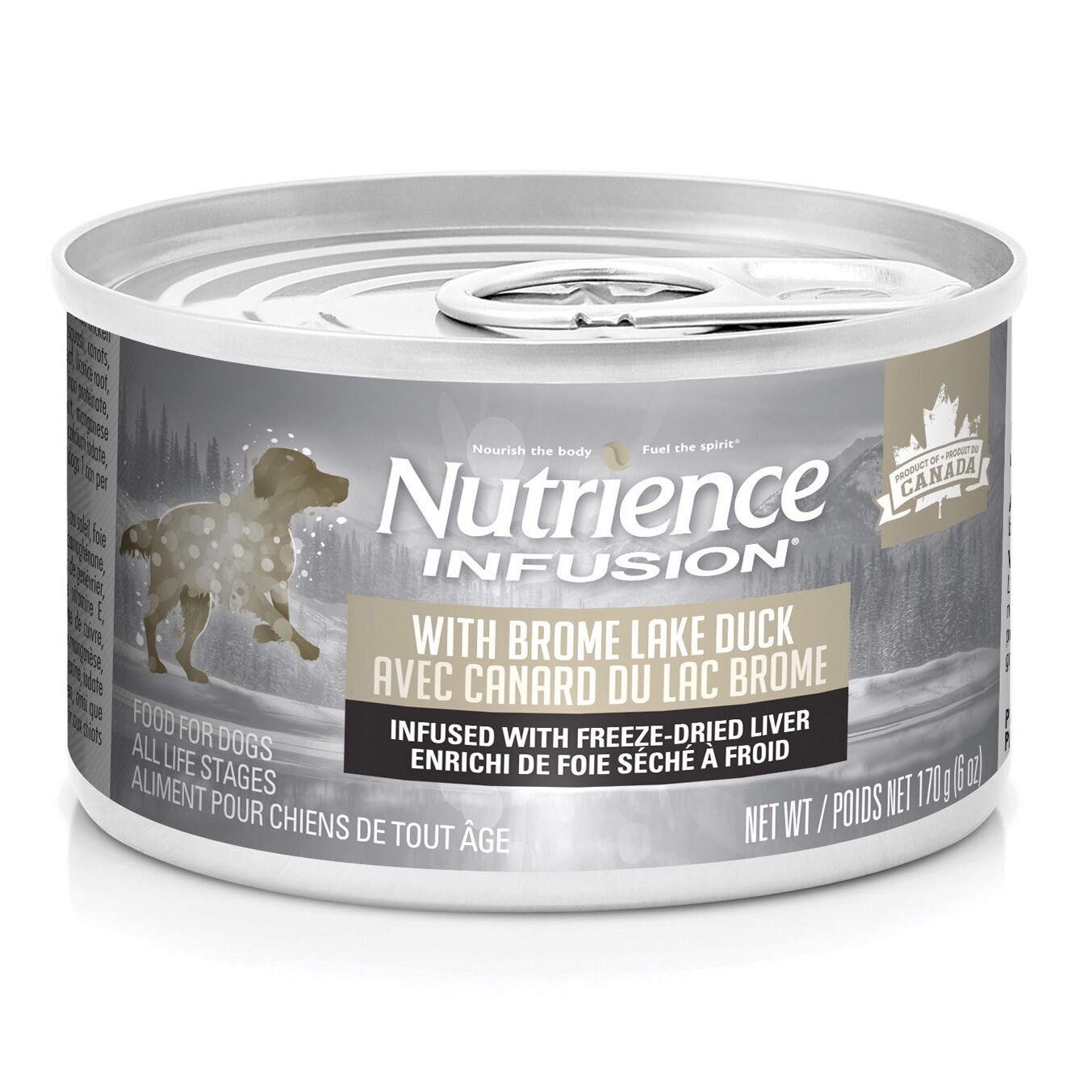Pâté Nutrience Infusion Chien, Canard du lac Brome, 170 g (6 oz)