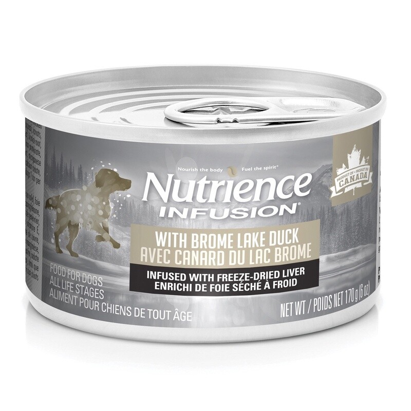 Pâté Nutrience Infusion Chien, Canard du lac Brome, 170 g (6 oz)