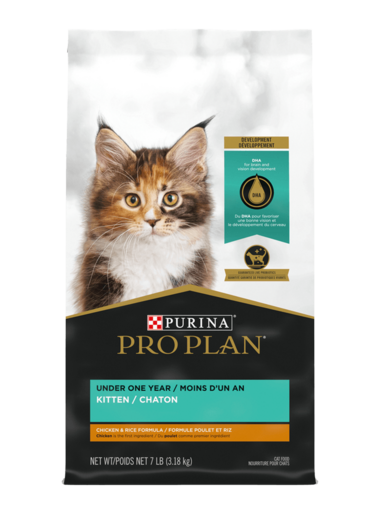 Pro Plan / Chaton / Développement / poulet et riz, Format: 3.18 kg (7 lb)