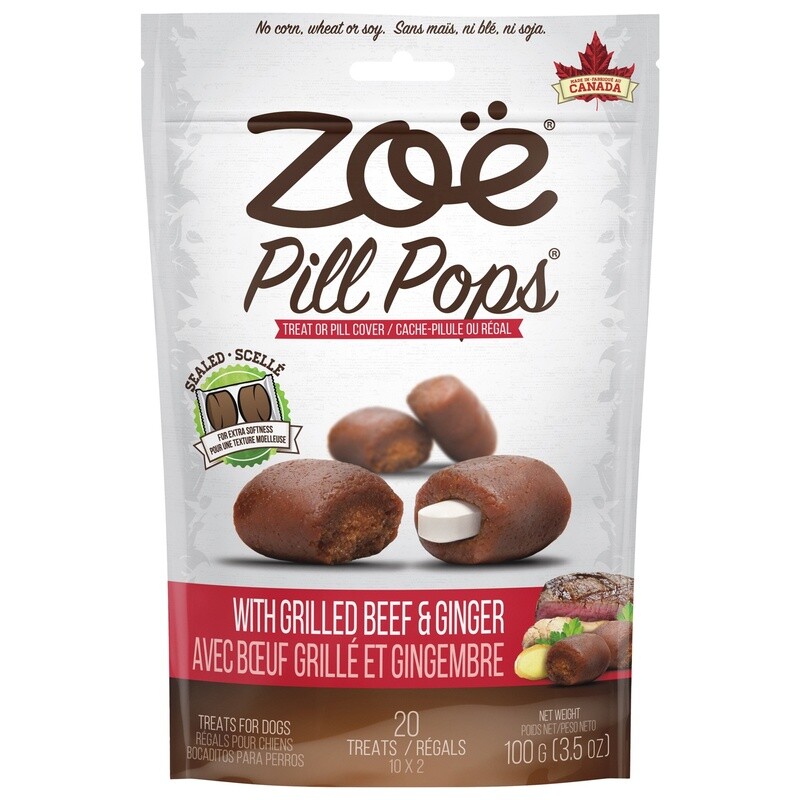 Zoë Chien Régals Pill Pops, Bœuf grillé avec gingembre