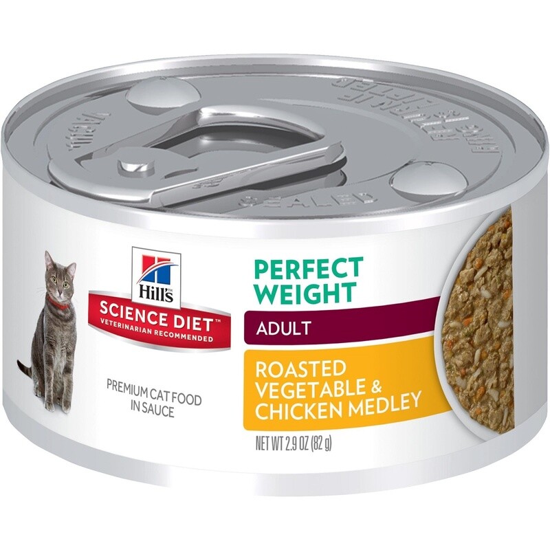 Hill&#39;s / Chat / Adulte / « Perfect Weight » / Légumes et Poulet Rôti
