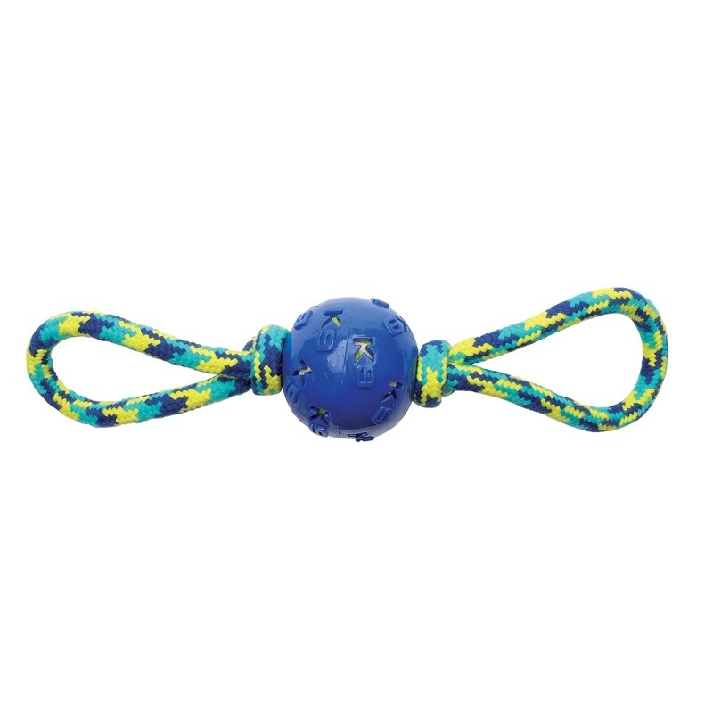 Zeus 2.0 / Chien / balle à 2 anneaux à tirer Fitness / 40,6 cm (16 po)