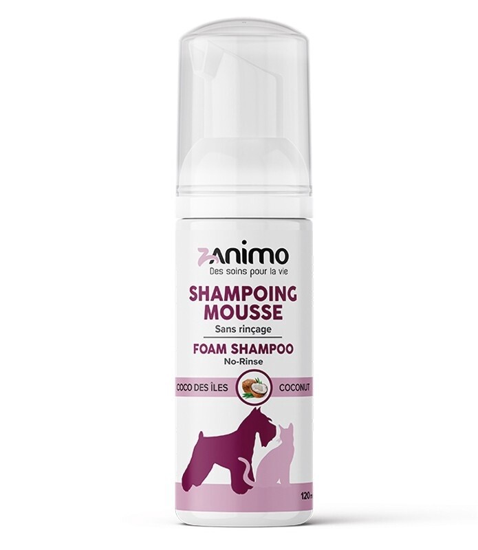 Zanimo / Shampoing Mousse - Sans Rinçage / 120 ml, Fragrance: Coco des îles