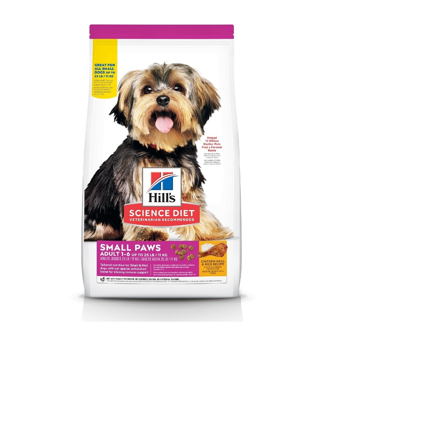 Hill&#39;s / Chien / Adulte / « Small Paws », Format: 2 kg (4.5 lb)