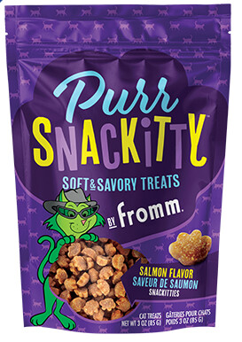 Fromm / Chat / Gâteries tendre / Purrsnackitty / Saumon / 3 oz (85g)