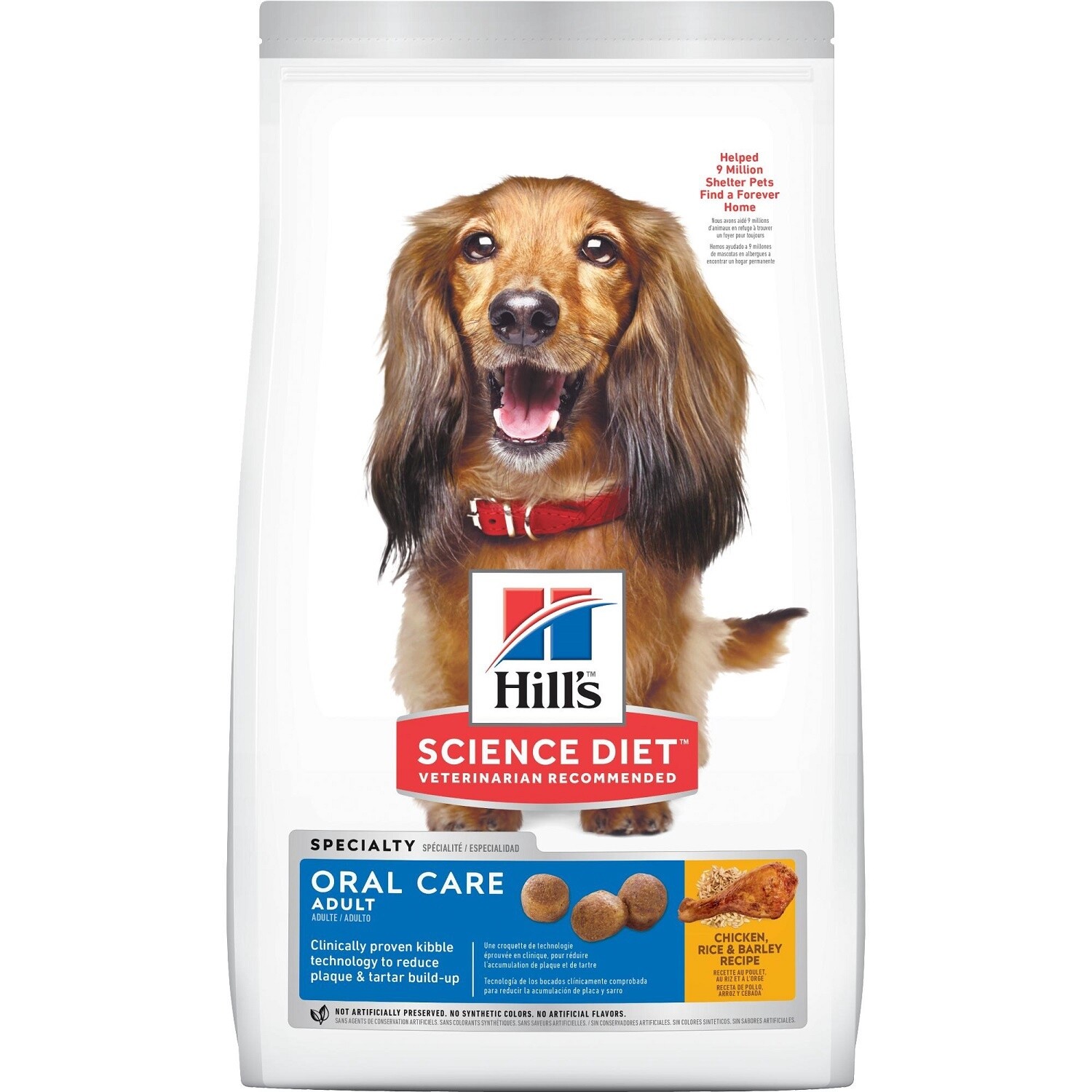 Hill&#39;s / Chien / Adulte / « Oral Care », Format: 1.81 kg (4 lb)