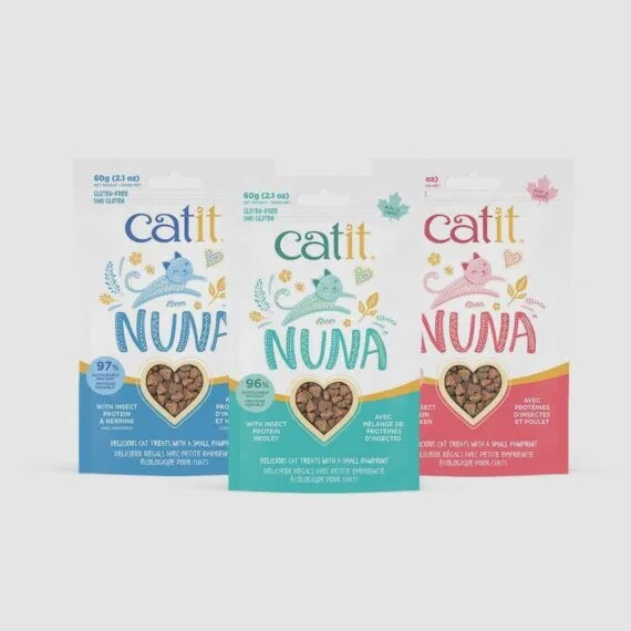 Catit / Chat / Régals Nuna, à base d&#39;insectes / 60g