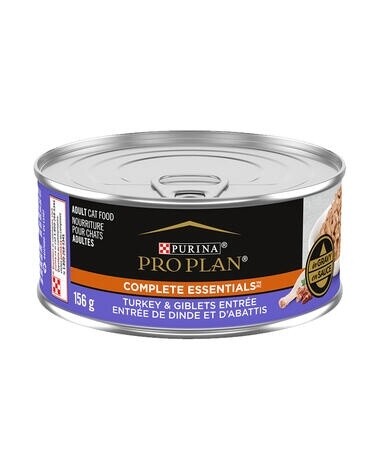 Pro Plan / Chat / Complete Essentials / entrée de dinde et d&#39;abattis / en sauce / 156 g (5.5 oz)