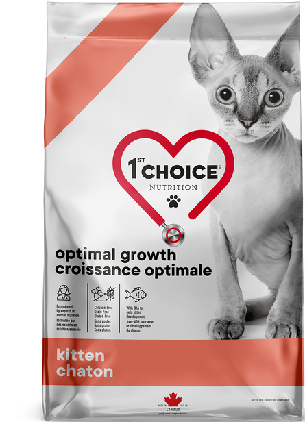 1st Choice Chaton croissance optimale poisson, Format: 1.8 kg (4 lb)