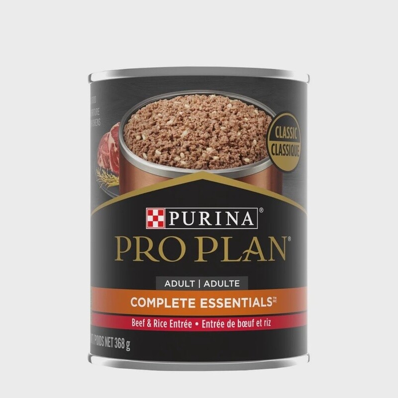 Pro Plan / Chien / Complete Essentials / entrée de bœuf et riz / 368 g (13 oz)