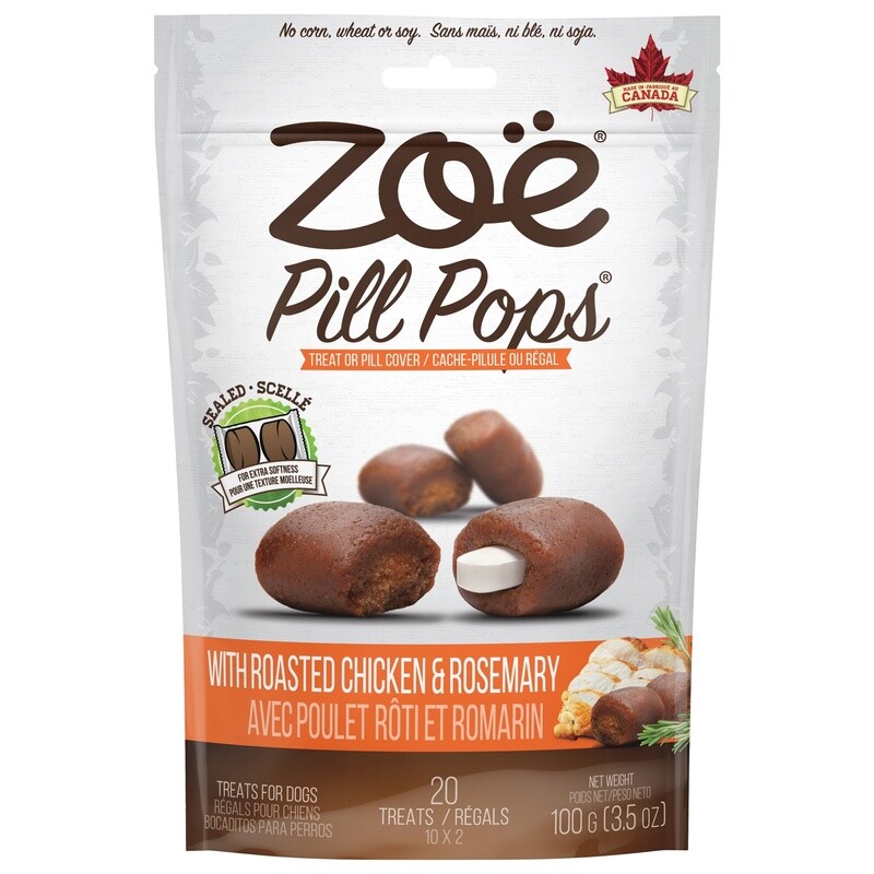 Zoë / Chien / Régals Pill Pops / Poulet rôti avec romarin