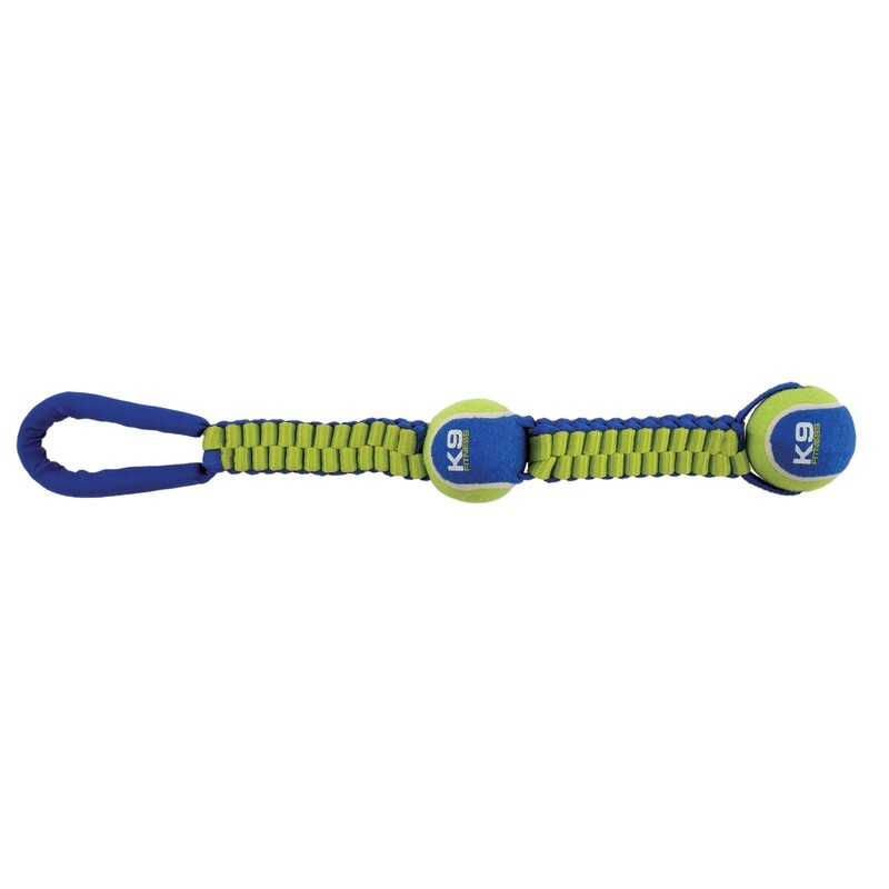 Zeus 2.0 / Chien / double balle de tennis avec scoubidou balistique à tirer Fitness / 50,8 cm (20 po)