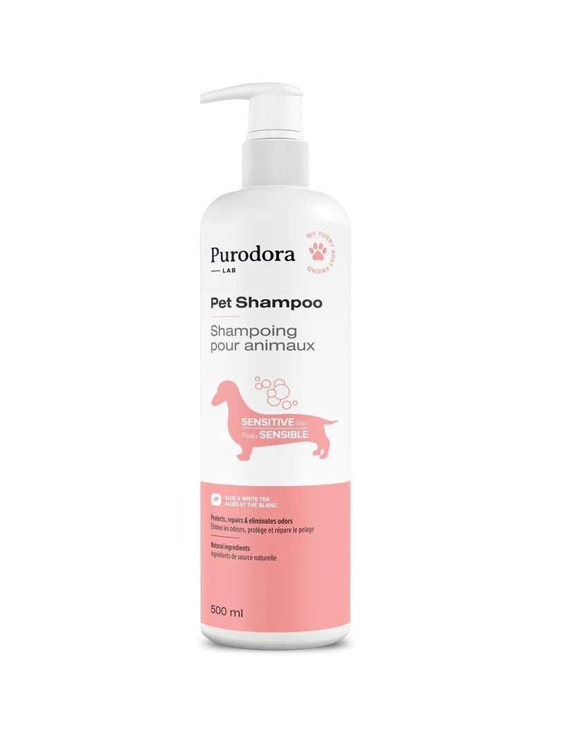 Purodora / Shampoing pour animaux à la peau sensible, Format: 500 ml