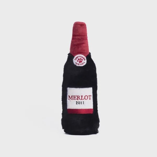 Zippy Paws / Happy Hour Crusherz / Peluche 11&quot;, Choix: Vin rouge