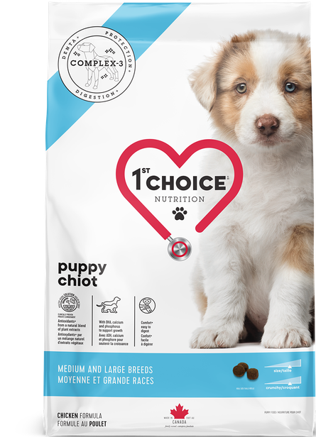 1st Choice / Chiot / moyennes &amp; grandes races / Poulet, Format: 2 kg (4.4 lb)