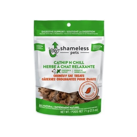 Shameless / Gâteries croquantes / Herbe à chat relaxante / 2.5 oz
