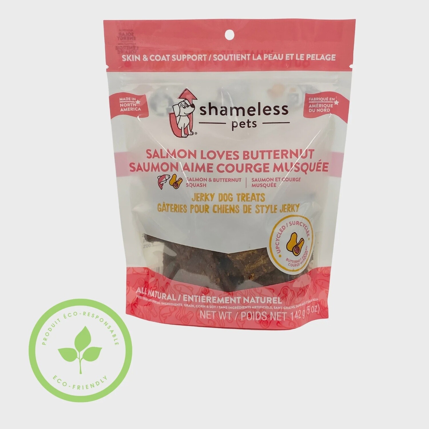 Shameless / Bouchées de Jerky / Saumon aime courge musquée / 5 oz