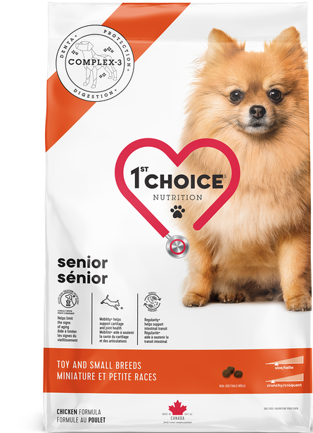 1st Choice Chien senior mini &amp; petites races poulet