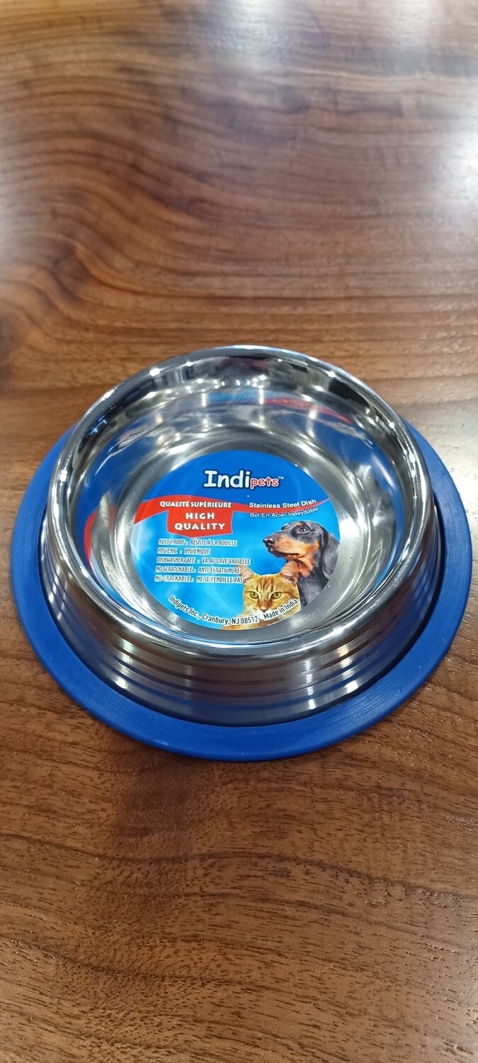 Indipets / Gamelle en Stainless Anti-Dérapante, Format: 8 oz