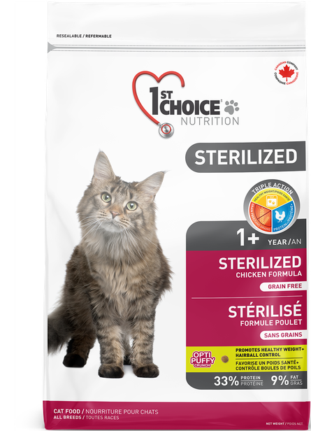 1st Choice Chat adulte stérilisé, Format: 2.4 kg (5.3 lb)