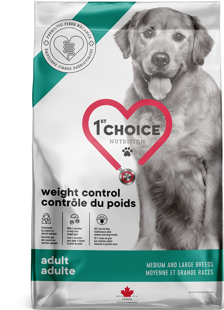 1st Choice Chien adulte moyennes &amp; grandes races contrôle du poids poulet