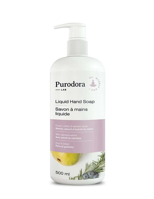 Purodora / Savon à mains liquide - poire et genévrier