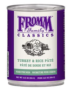Fromm / Chien / Pâté / Dinde &amp; riz 12.5oz (354g)