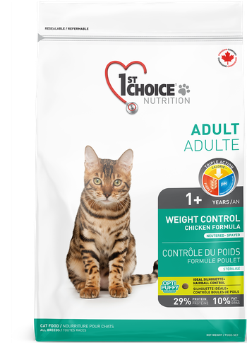 1st Choice Chat adulte contrôle du poids poulet