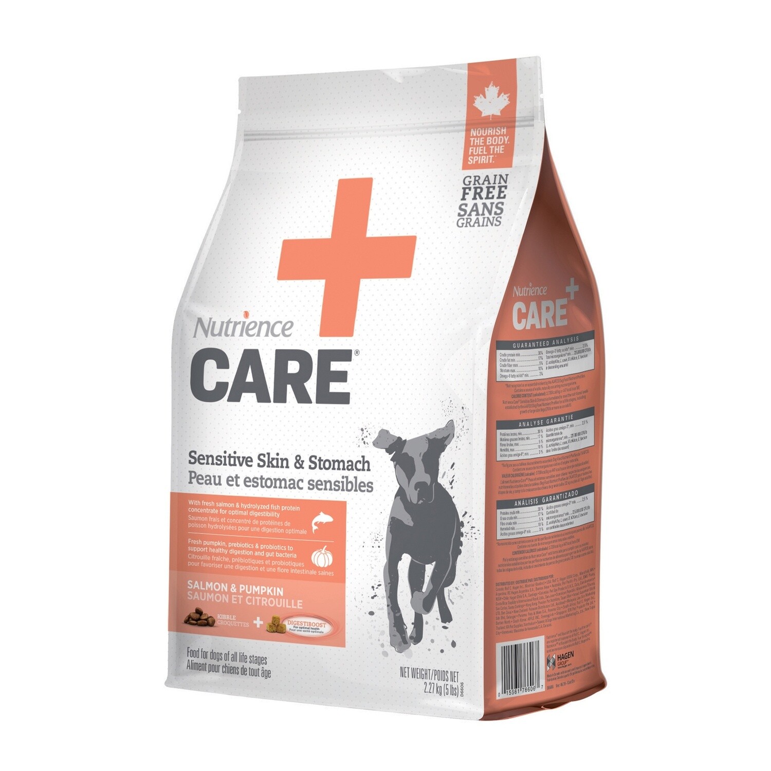 Nutrience Care Chien / Peau et estomac sensibles, Format: 2,27 kg (5 lb)