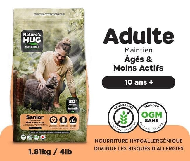Nature&#39;s Hug / Chat senior, Format: 1.81 kg (4 lb)