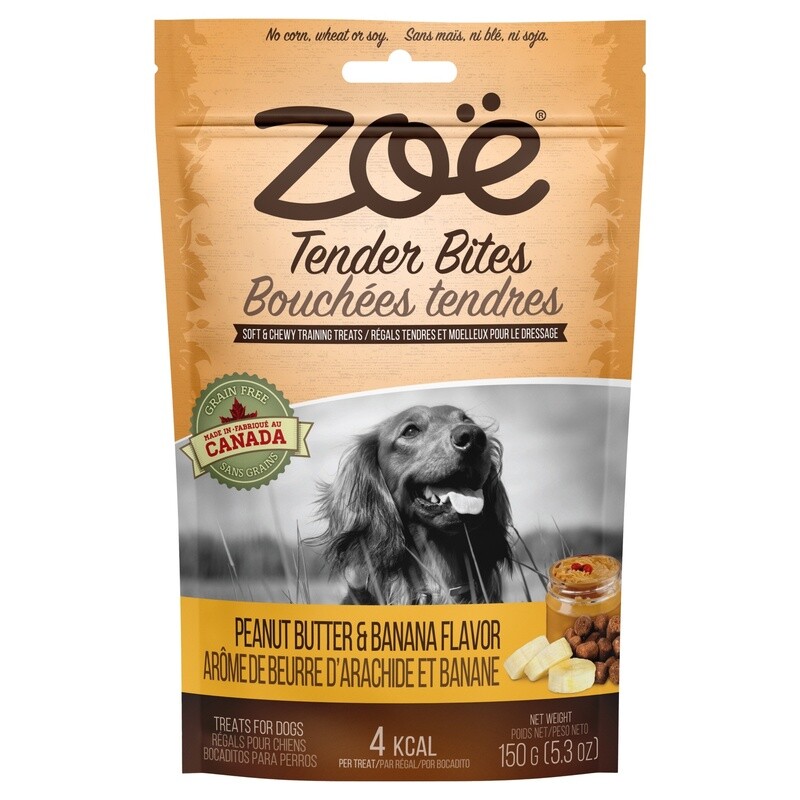 Zoë / Chien / Bouchées tendres / Beurre d’arachide et banane