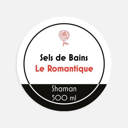 Shaman / Sels de Bains 500 ml, Fragrance: Le Romantique (Rose &amp; Menthe)