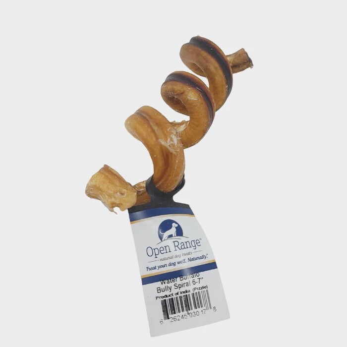 Open Range / Chien / Spirale de buffle d&#39;eau 6-7&quot;