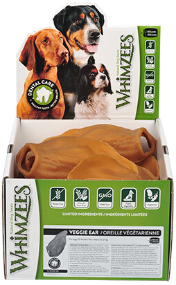 Whimzees « Veggie Ears »  / Chien / Gâteries dentaires naturelles (G), en vrac