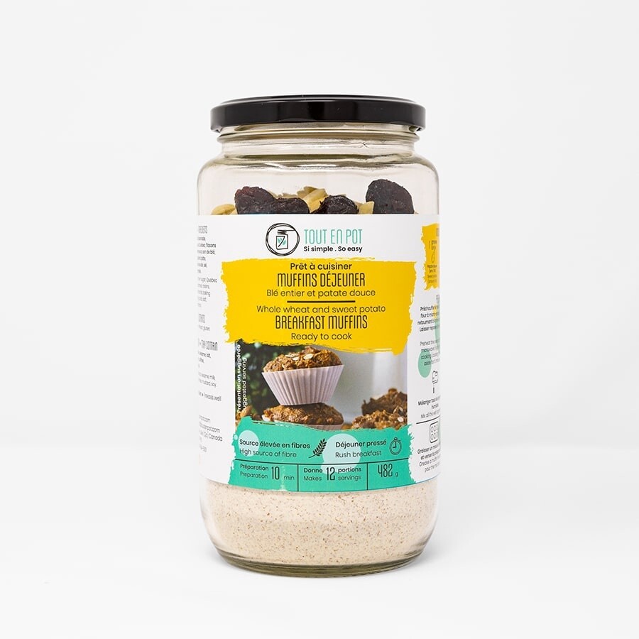 Tout en Pot / Muffins blé entier &amp; patate douce 482 g (17 oz)