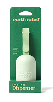 Earth Rated / Distributeur de laisse 2.0 avec 15 sacs non parfumés