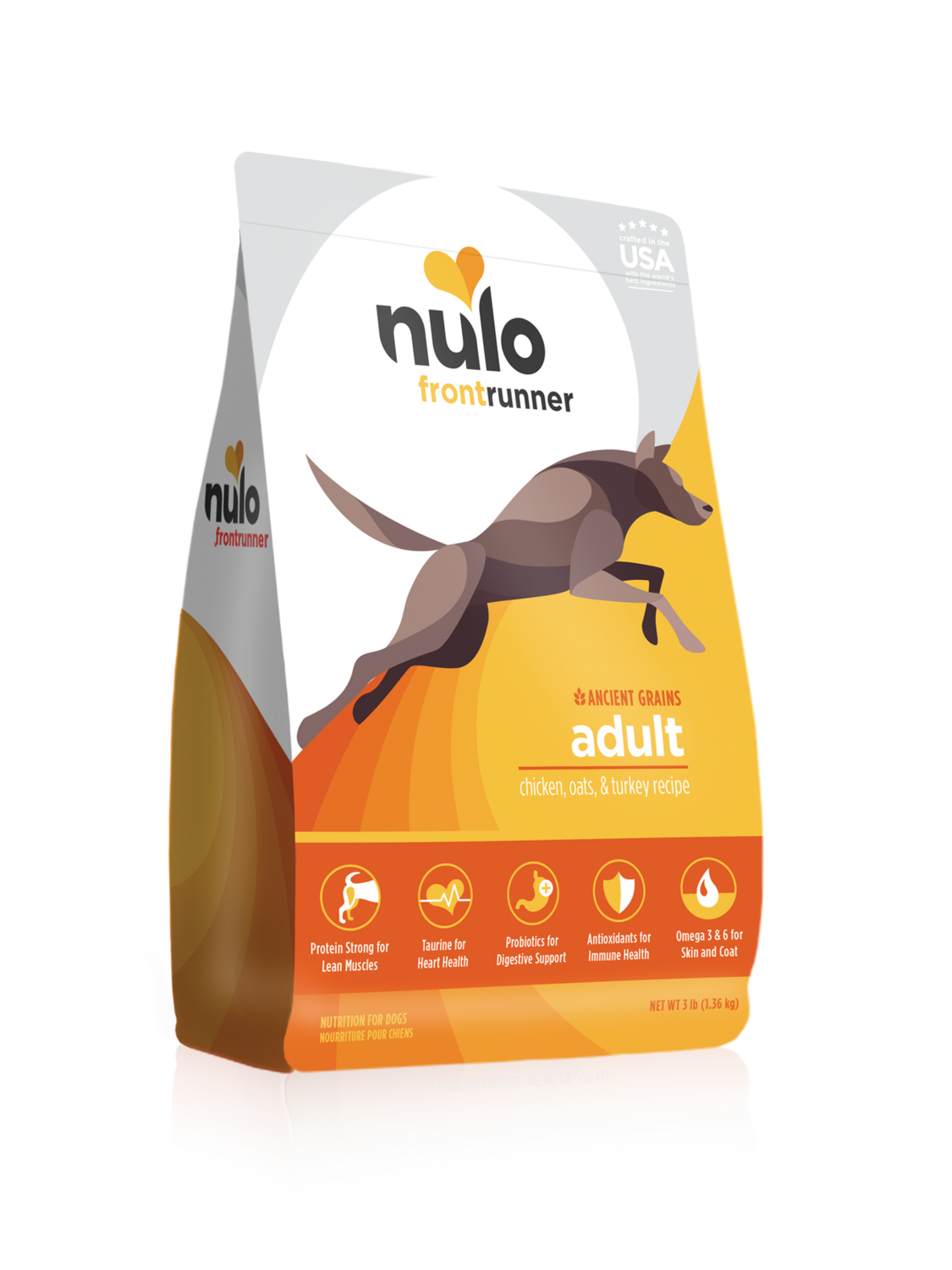 Nulo / Chien / Frontrunner / Poulet, avoine et dinde, Format: 3lb